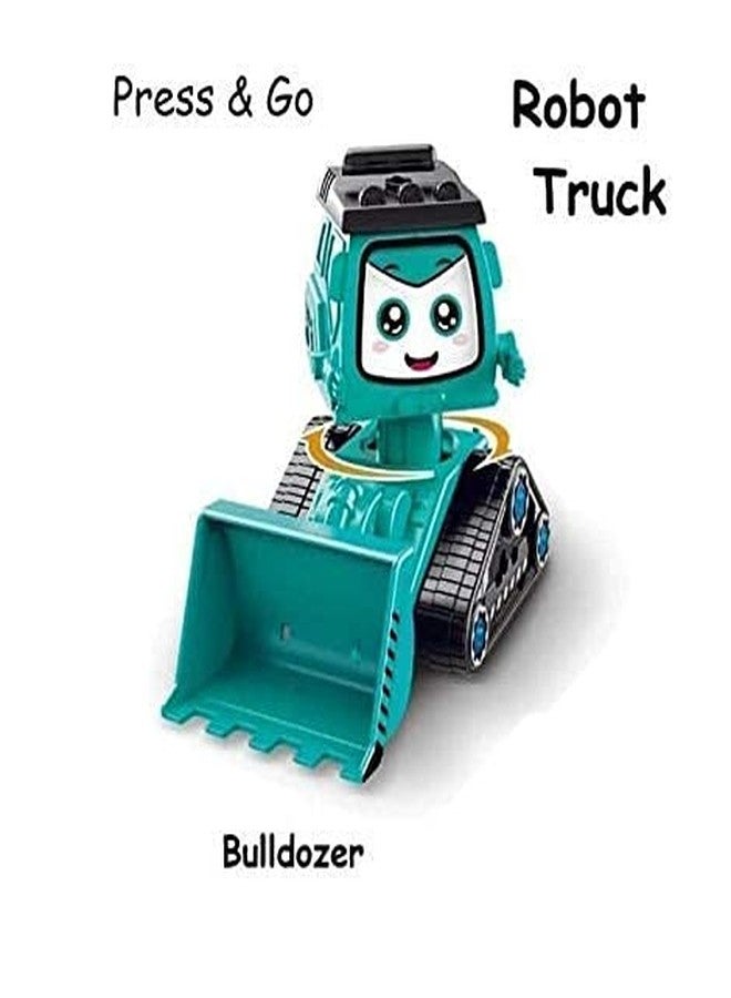 Mayatra's Colorful Press & Go Excavator Toy and Bulldozer Toy - Crawling Funny Vehicles Toys for Kids/Boys (Pack of 1; Multicolor) (Assorted Color Dispatch) - Image 2